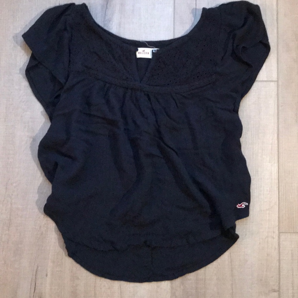 Hollister Navy Blue Blouse